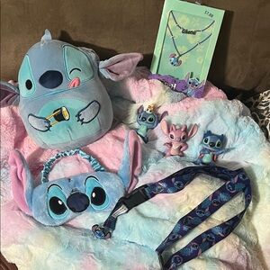 Stitch Plush Backpack and Accessories Set